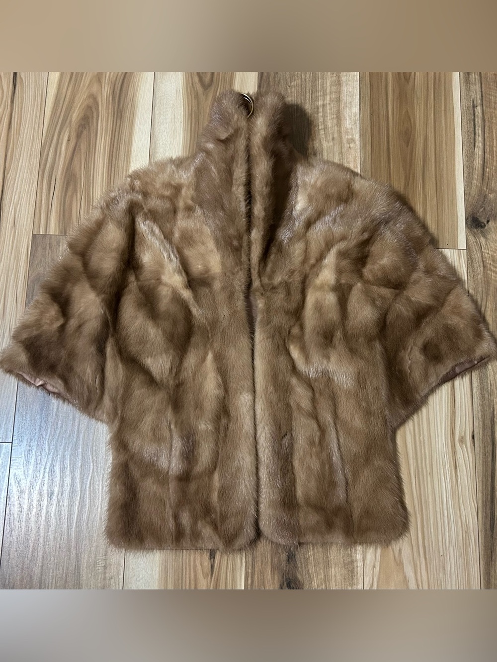 Vintage Wincrest Furs Chestnut Brown Mink Fur Teddy Stole
